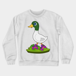 Duck Inline skating Roller skates Crewneck Sweatshirt